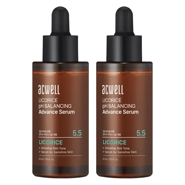 ACWELL Licorice pH Balancing Advance Serum, 1.01 fl oz, 2-pack