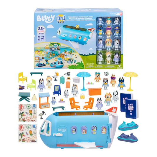 Bluey 3 in 1 Transforming Plane Mega Playset