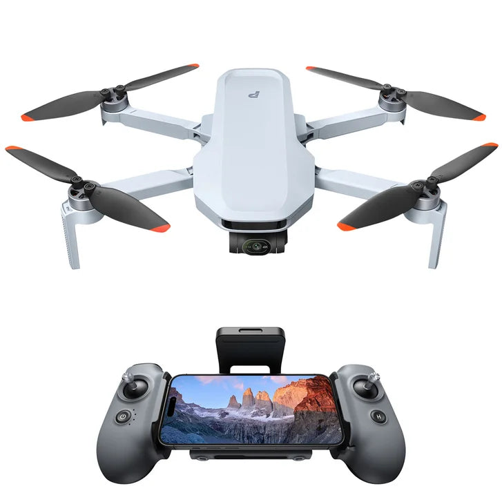 Potensic ATOM 2 4K Drone Bundle with 128GB MicroSD Card, Remote Lanyard and 2 Spare Propeller Kits.