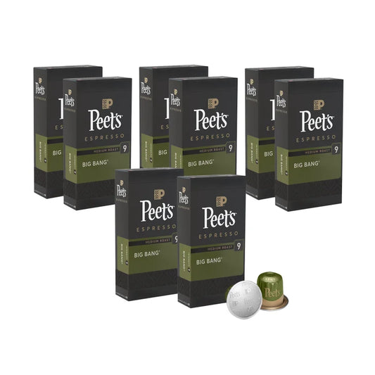 Peet's Coffee Nespresso Compatible Capsules, 80-count, Big Bang