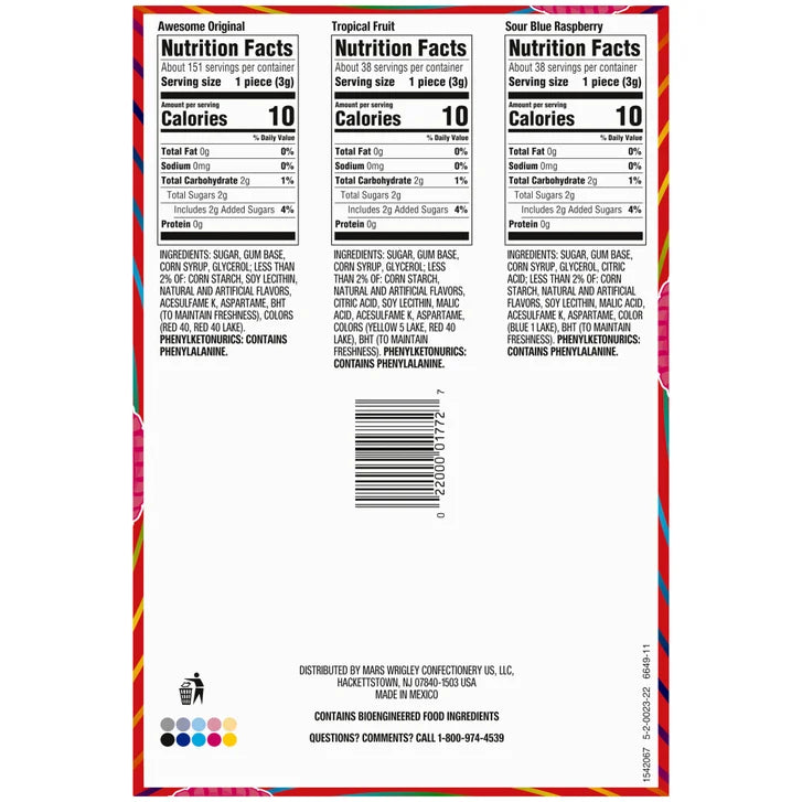 Hubba Bubba Bubble Gum Tape, Variety Pack, 2 oz, 12-count