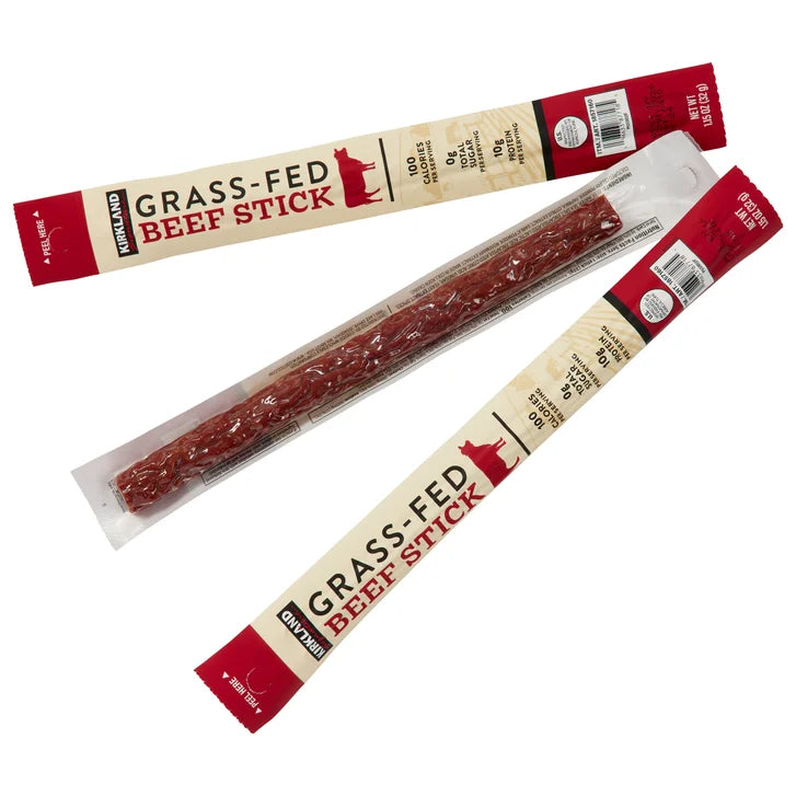 Kirkland Signature Grass-fed Beef Sticks, 1.15 oz, 12-count