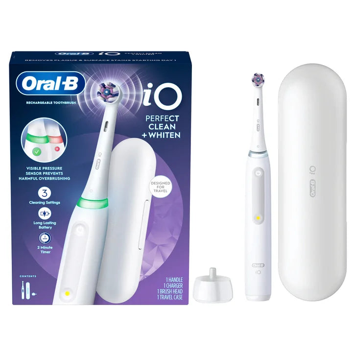 Oral-B iO Series 3 Perfect Clean & Whiten Rechargeable Electric Toothbrush, 1-pack