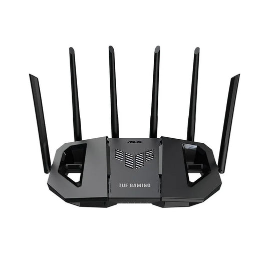 ASUS TUF Gaming BE6500 Dual Band Wi-Fi 7 (802.11be) Extendable Gaming Router, Quad 2.5GbE ports, 3-step Port Forwarding, Smart Home Master, AiMesh support, and AiProtection Pro for Network Security