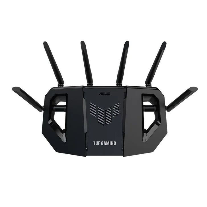 ASUS TUF Gaming BE6500 Dual Band Wi-Fi 7 (802.11be) Extendable Gaming Router, Quad 2.5GbE ports, 3-step Port Forwarding, Smart Home Master, AiMesh support, and AiProtection Pro for Network Security