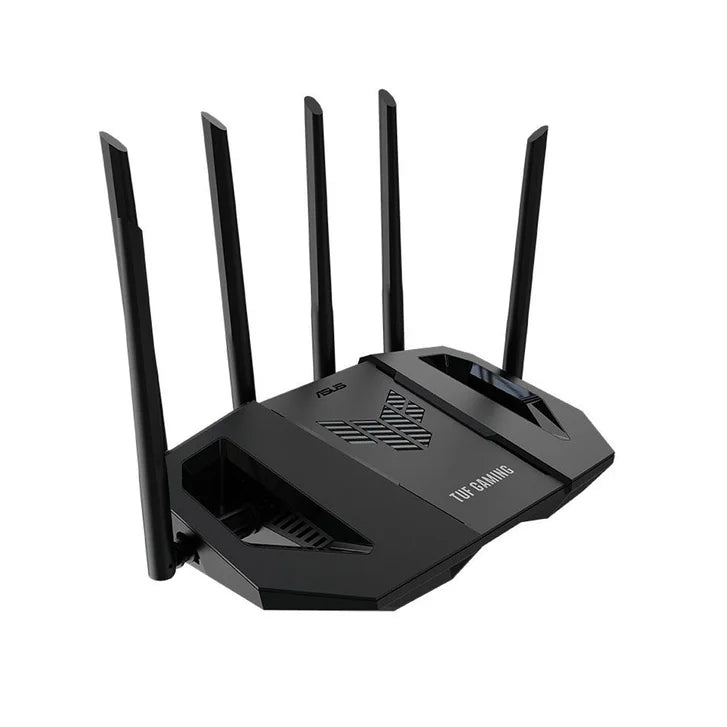 ASUS TUF Gaming BE6500 Dual Band Wi-Fi 7 (802.11be) Extendable Gaming Router, Quad 2.5GbE ports, 3-step Port Forwarding, Smart Home Master, AiMesh support, and AiProtection Pro for Network Security