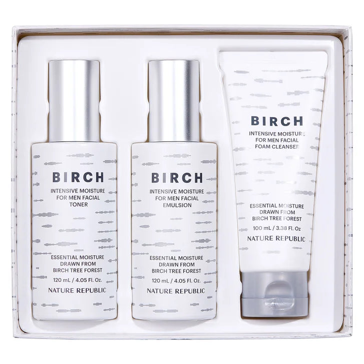 Nature Republic Birch Intensive Moisture For Men Facial Skincare Kit