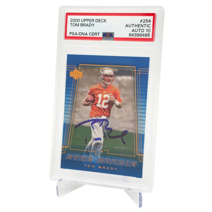 Tom Brady Autographed 2000 Upper Deck Rookie Card #254 New England Patriots - PSA/DNA Authenticated