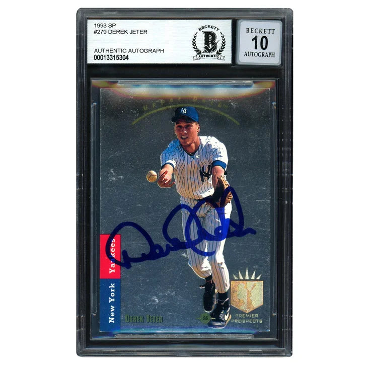 Derek Jeter Autographed 1993 Upper Deck SP Rookie Card #279 New York Yankees - Beckett Authenticated