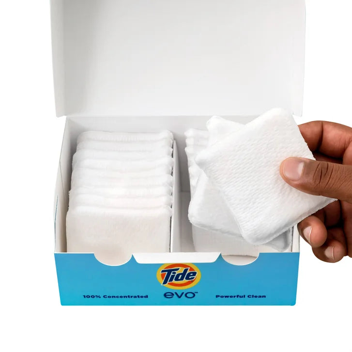 Tide Evo Laundry Detergent Tiles, Free & Gentle, 72-count