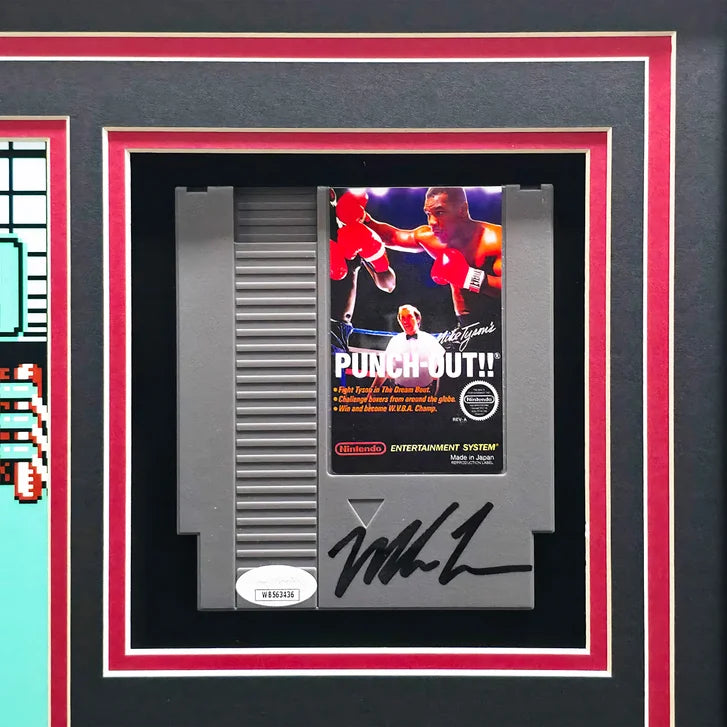 Mike Tyson Autographed Framed Nintendo Punch-out!! Collage with Signed Photo, Signed Game Cartridge, and NES Controller - Beckett & JSA Authenticated