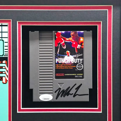 Mike Tyson Autographed Framed Nintendo Punch-out!! Collage with Signed Photo, Signed Game Cartridge, and NES Controller - Beckett & JSA Authenticated