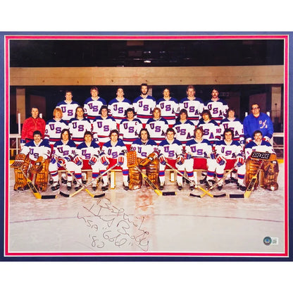 Herb Brooks Autographed Framed Photo "Best Wishes USA ‘Gold’ '80" Team USA Hockey - Beckett Authenticated