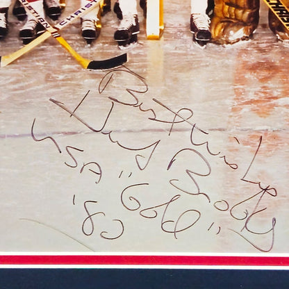 Herb Brooks Autographed Framed Photo "Best Wishes USA ‘Gold’ '80" Team USA Hockey - Beckett Authenticated