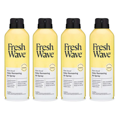 Fresh Wave Odor Removing Air Spray, Lemon, 8 fl oz, 4-count