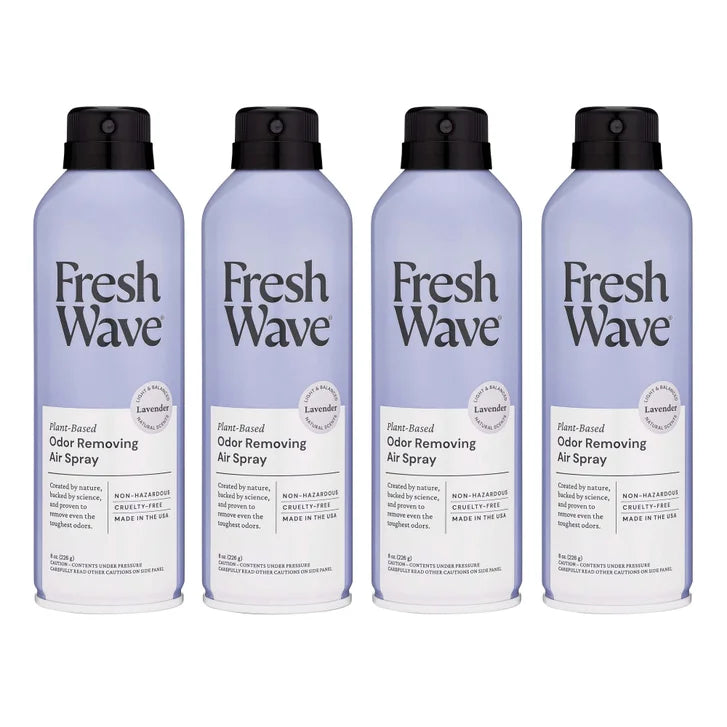 Fresh Wave Odor Removing Air Spray, Lavender, 8 fl oz, 4-count
