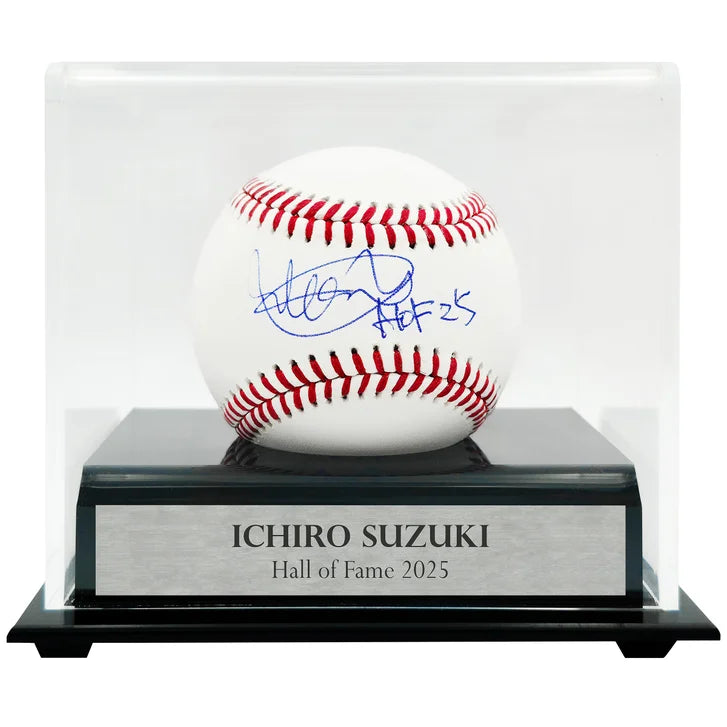 Ichiro Suzuki Seattle Mariners Autographed Official MLB Baseball with Display Case "HOF 25" - Beckett Authenticated