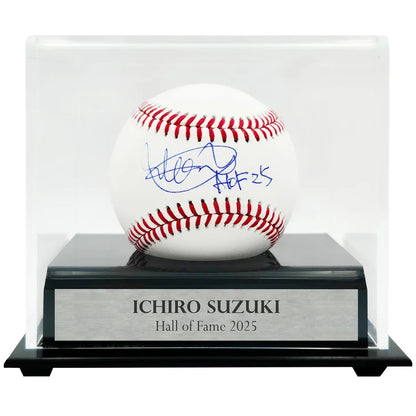 Ichiro Suzuki Seattle Mariners Autographed Official MLB Baseball with Display Case "HOF 25" - Beckett Authenticated