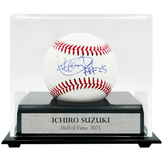 Ichiro Suzuki Seattle Mariners Autographed Official MLB Baseball with Display Case "HOF 25" - Beckett Authenticated