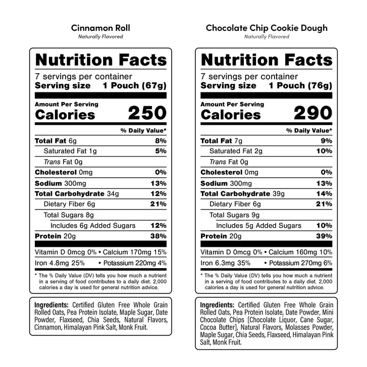 Oats Overnight, 20g Protein Shake, Cookie Dough & Cinnamon Roll 14-pack