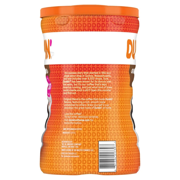 Dunkin' Donuts Original Blend Coffee, Medium Roast, Ground, 40 oz