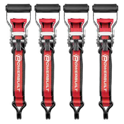 Powerbuilt Ratchet Tie Down Set – 1.5 in. x 16 ft. 4-piece