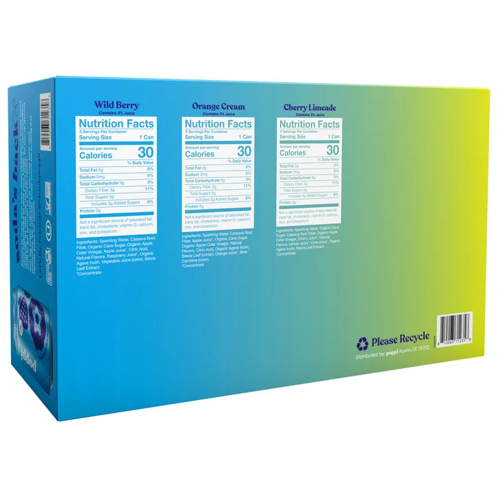 Poppi Soda, Everyday Icons Variety Pack, 12 fl oz, 15-count