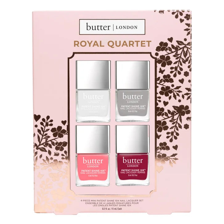 butter LONDON Royal Quartet Mini Patent Shine 10x Nail Lacquer Set
