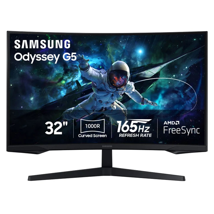 Samsung 32" Odyssey G5 QHD 165Hz Curved Gaming Monitor