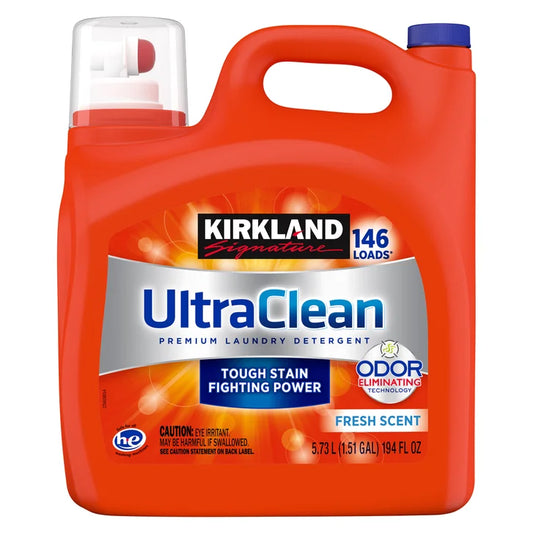Kirkland Signature Ultra Clean HE Liquid Laundry Detergent, 146 loads, 194 fl oz