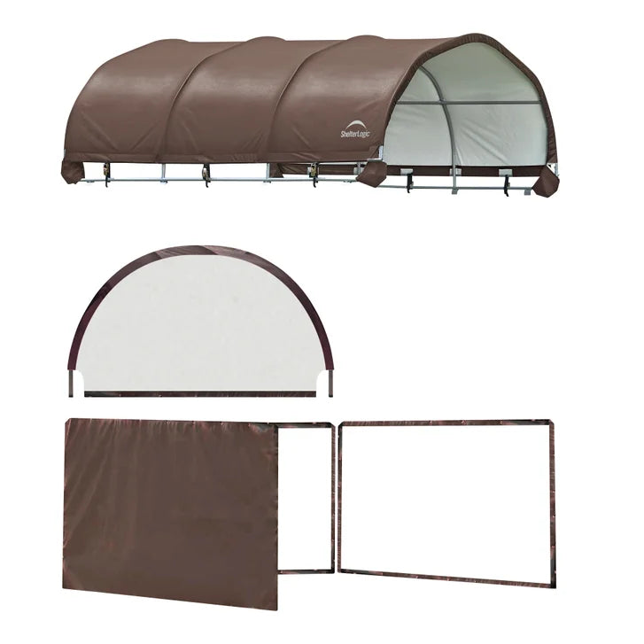ShelterLogic Corral Equine Shelter and Enclosure Kit, 12' x 12'