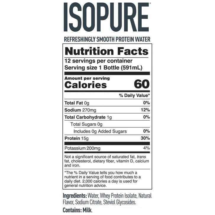Isopure Mixed Berry 15g Protein Drink, 12-pack