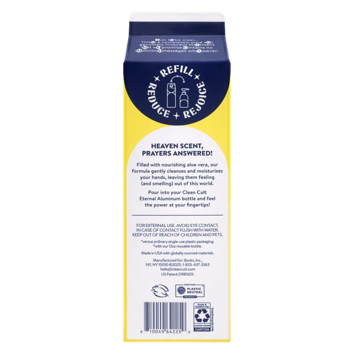 Cleancult Liquid Dish Soap, Lemon Verbena, 32 fl oz, 6-count