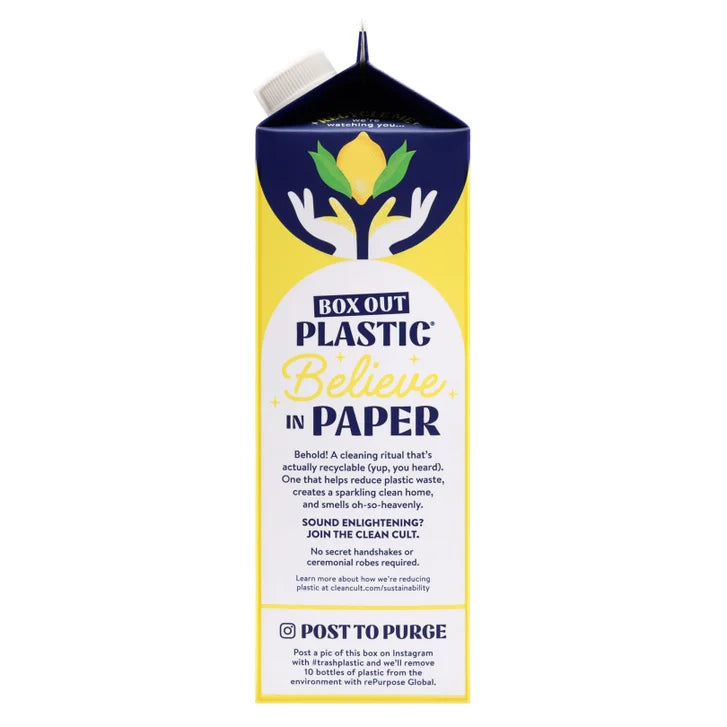 Cleancult Liquid Dish Soap, Lemon Verbena, 32 fl oz, 6-count