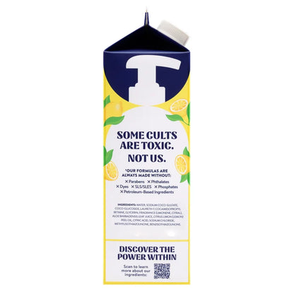 Cleancult Liquid Dish Soap, Lemon Verbena, 32 fl oz, 6-count