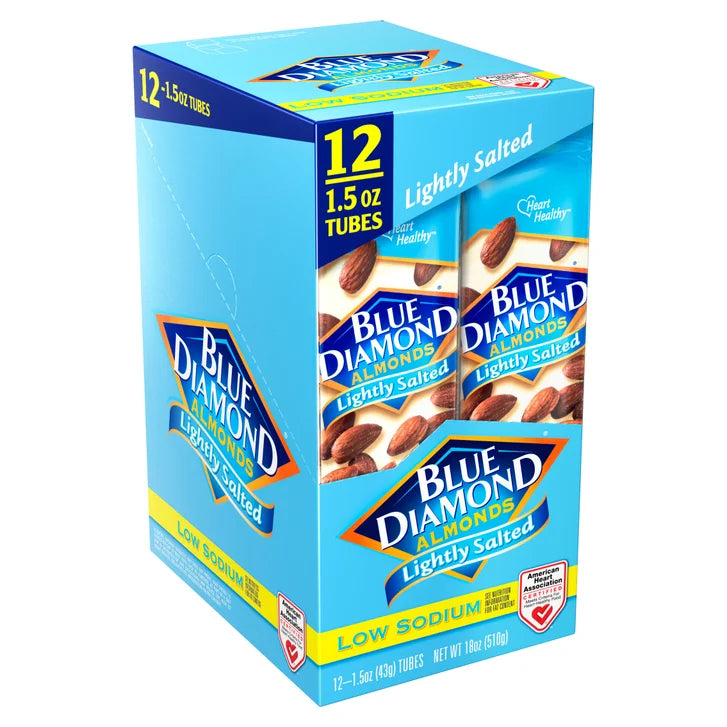 Blue Diamond Almonds, Lightly Salted, 1.5 oz, 12-count