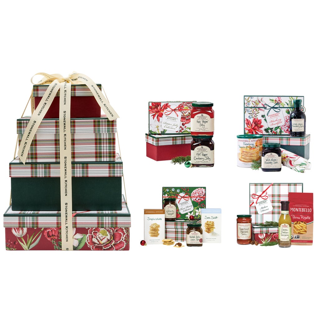Stonewall Kitchen Holiday 4-Box Gift Tower, 8.42 lbs. Total