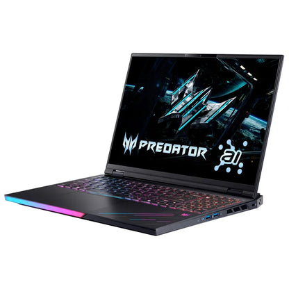 Acer Predator Helios 16" AI Gaming Laptop – Intel Core Ultra 9 processor 275HX (13 NPU TOPS) - 2560 x 1600 display @ 240Hz - NVIDIA GeForce RTX 5090 Laptop GPU (1824 AI TOPS) - 32GB RAM - 2TB SSD - Windows 11 Home - Abyssal Black