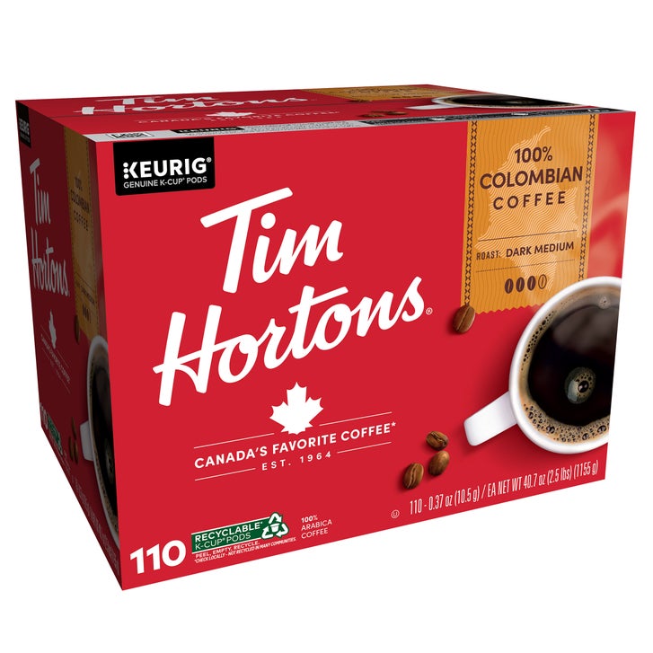Tim Hortons Coffee 100% Colombian K-Cup Pod, 110-Count