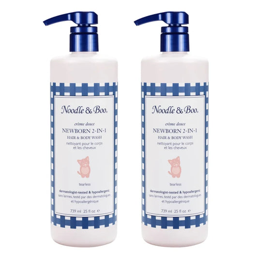Noodle & Boo Newborn 2-in-1 Hair & Body Wash, 25 fl oz, 2-pack