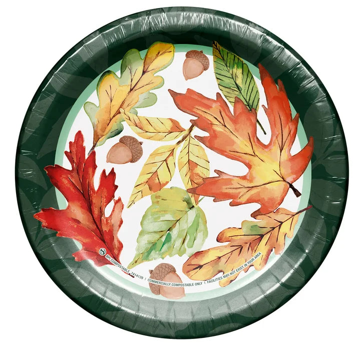 Artstyle Paper Plate and Napkin Bundle, Sunny Fall, 200-count