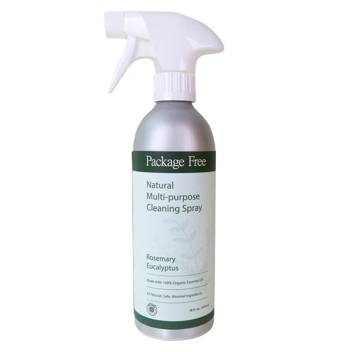 Package Free Multi-Purpose Cleaning Spray, Rosemary Eucalyptus, (1) 16 fl oz Spray + (3) 16 fl oz Refills