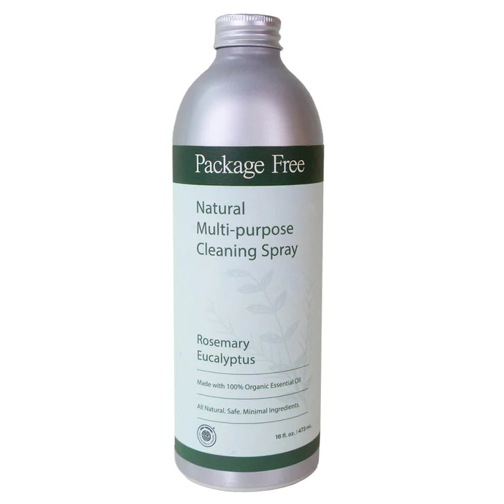 Package Free Multi-Purpose Cleaning Spray, Rosemary Eucalyptus, (1) 16 fl oz Spray + (3) 16 fl oz Refills
