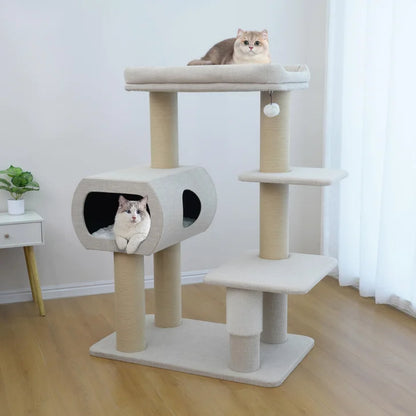 Catry San Marino Maine Coon Cat Tree, With 5 Levels and Condo