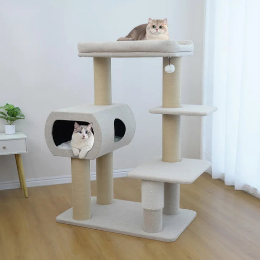 Catry San Marino Maine Coon Cat Tree, With 5 Levels and Condo