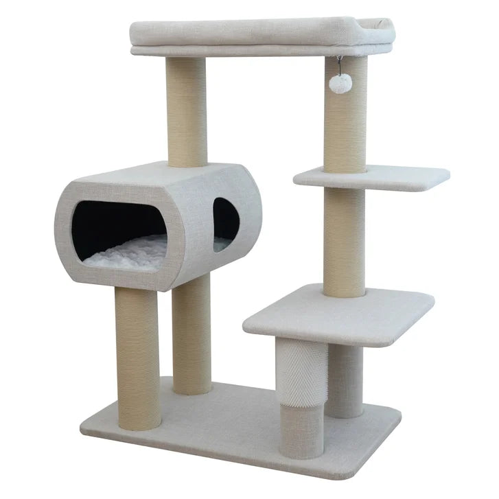 Catry San Marino Maine Coon Cat Tree, With 5 Levels and Condo