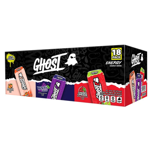 Ghost Energy Drink, Variety Pack, 16 fl oz, 18-count