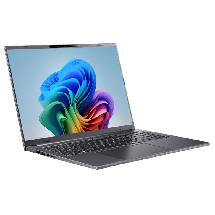 Acer Aspire 16" AI Copilot+ PC Touchscreen Laptop — Snapdragon X — WUXGA (1920 x 1200) — 16GB RAM — 1TB SSD - Windows 11 Home — Steel Gray