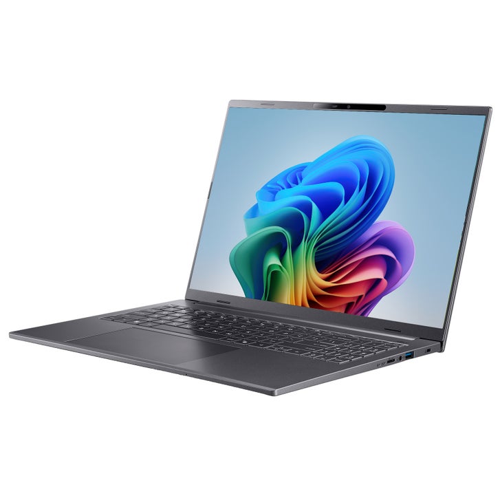 Acer Aspire 16" AI Copilot+ PC Touchscreen Laptop — Snapdragon X — WUXGA (1920 x 1200) — 16GB RAM — 1TB SSD - Windows 11 Home — Steel Gray