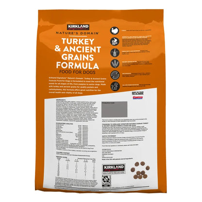 Kirkland Signature Nature's Domain Turkey and Ancient Grains Dog Food, 25 lbs